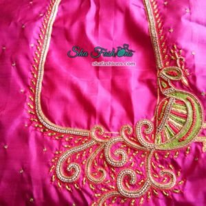 Peacock Embroidery Design Custom Designed